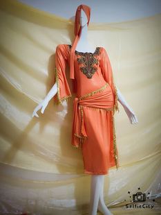 头带 臀巾 鸿舞衣肚皮舞民俗袍子三件套 袍子