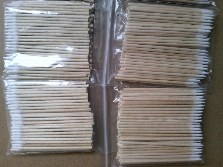 牙签棉签无尘棉签无菌棉棒工业棉棒单头棉签纹绣尖头小棒木棒棉签