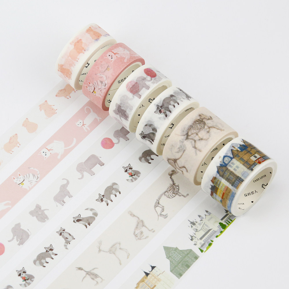 信的恋人 和纸胶带 life生活可爱猫咪动物建筑手账贴画手账装饰7m,文具电教/文化用品/商务用品,胶带/胶纸/胶条,淘宝优惠券,粉丝福利购,淘宝优惠卷
