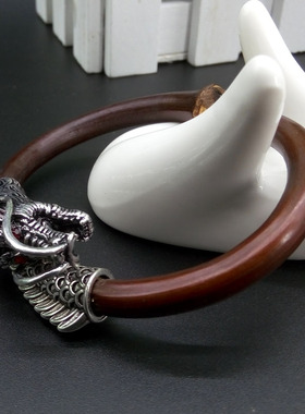 龙尾银款野生山南西藏鸡血藤手镯