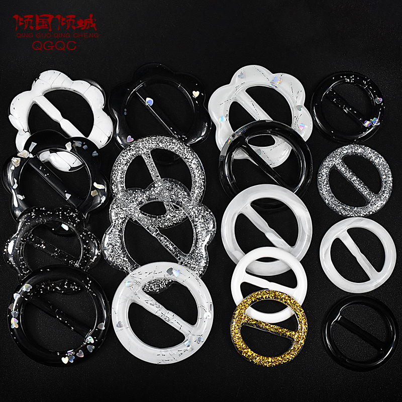 衣角打结扣韩版圆形装饰百搭