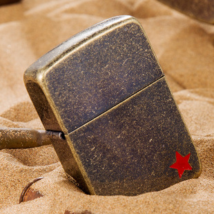 zippo煤油打火机正版原装 1941古典复刻古铜苏联红五星  收藏礼品
