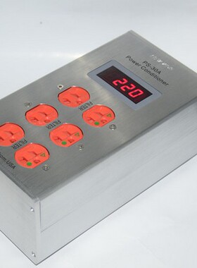 升级版带电压表 PS-30A+  6MM厚全铝合金电源处理器 30A 6600W