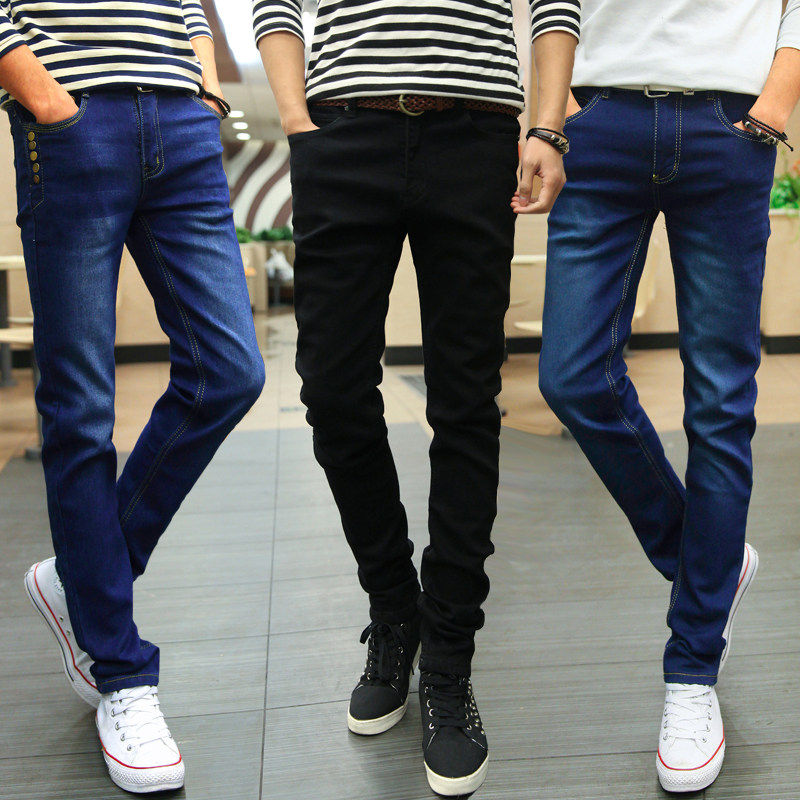 Jeans pour adolescent pieds Slim pour Quatre saisons - Ref 1469666 Image 1