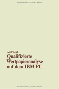 【预售】Qualifizierte Wertpapieranalyse Auf Dem IBM PC