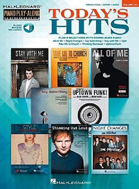 【预订】Today's Hits: Piano Play-Along Volum...