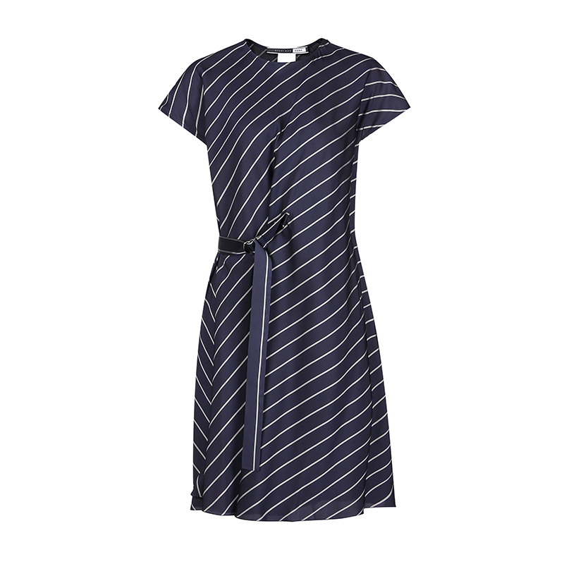 MaxMara Õ³Ï˲ÄÖÊбÌõÎÆÉè¼ÆÅ®Ê¿ÊÕÑüÁ¬ÒÂÈ¹ÒøÌ©