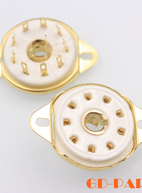 大9脚EF50 EC52 TT12 EFF51 QE04/10 EF55电子管插座镀金GZC9-L-G