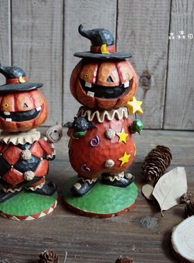 美式乡村风做旧万圣节家居装饰