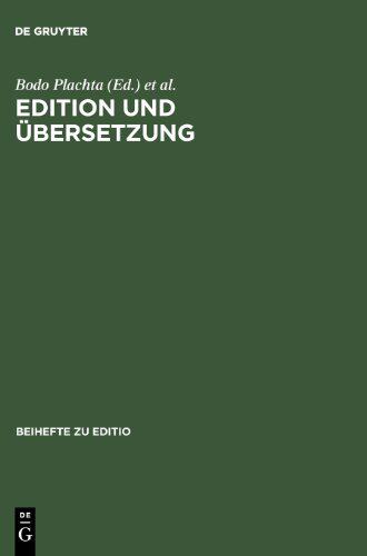 【预售】Edition Und Ubersetzung