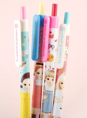 韩国正品 Maion Rolling Ballpen萌女孩 黑色 圆珠笔