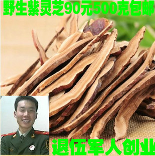 免邮 中药材野生紫灵芝 500克 灵芝无硫磺 灵芝片 费送运费险