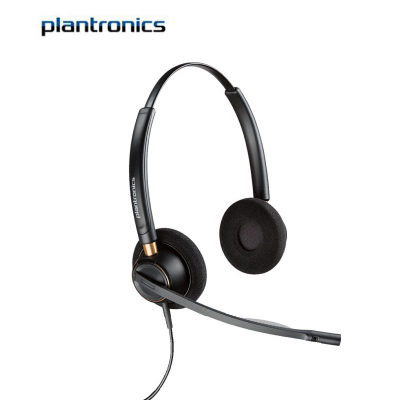 Plantronics/缤特力 HW520 双耳电话呼叫中心 客服耳麦 线另配