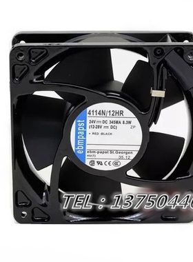 TYP 4114N/12HR 12038 24V 345MA 8.3W 12cm 厘米 变频器风扇