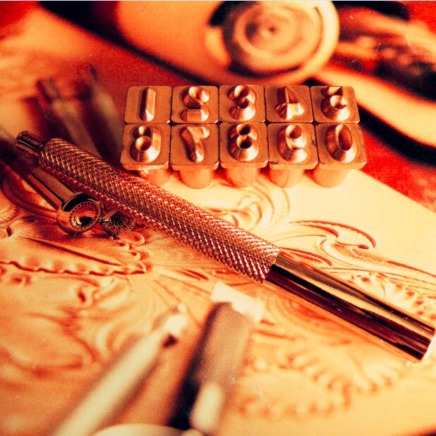 皮雕工具 字母工具 皮雕印章 高级阿拉伯数字印花 电红铜 标准