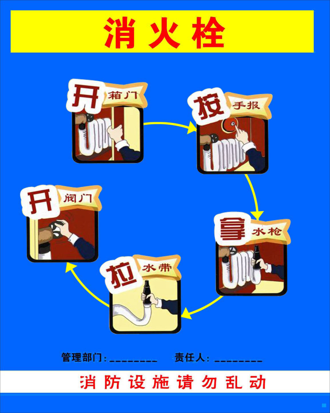 737海报印制展板写真喷绘798消防标志18消火栓消防设施请勿乱动