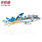 Ya na rhinestone Barrettes Crystal blade clamp spring clamp horizontal clamp Korea hair clip Q0122