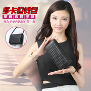 ZYA new woven clutch bag handbag for fall/winter long bi-fold wallets more than 30 percent calorie rhombic bag slung packet