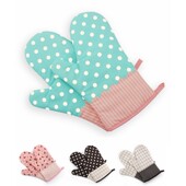 加厚烘焙耐高温微波炉烤箱手套隔热防烫棉质手套1只装 烘焙工具