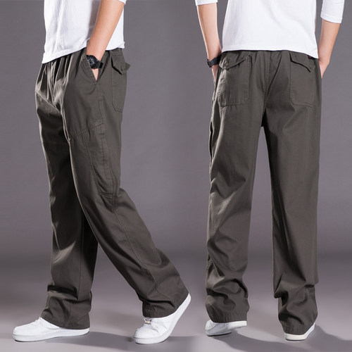 秋冬厚款户外多口袋直筒工装裤