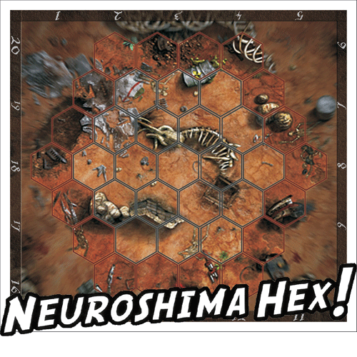 桌游驿站 neuroshima hex! 末日浩劫多人对战[棋盘]六角战棋定制