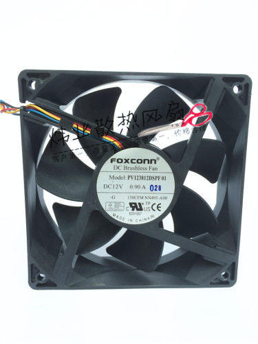 原装拆机FOXCONN富士康12V 0.90A PV123812DSPF 主机散热风扇