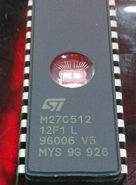 直插 M27C512-12F1 ST全新原装 CDIP28陶瓷带镜 存储器