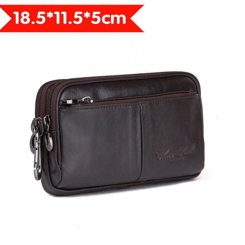 横款休闲男士6.3寸手机腰包多功能手抓穿皮带钱包牛皮手拿腰包|ruв категории Сумки, телефон пакет - от Buy2taobao.com для оказания профессиональной услуги покупки агента Taobao