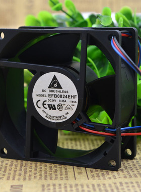 原装台达 EFB0824EHF 24V 0.35A 8CM 8032艾默生CT变频器散热风扇