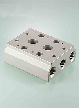 电磁阀底座 3V 4V210-08 110 3130M汇流板/阀板 2位-20位全规格