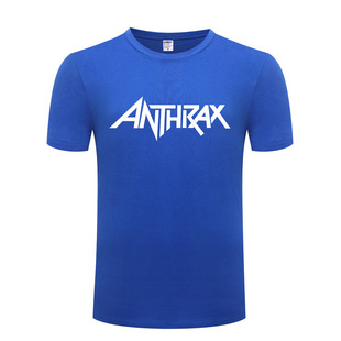 2017新款男式短袖T恤 ANTHRAX 碳疽炭疽乐队 重金属音乐摇滚