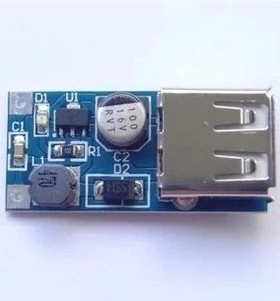 蓝色 DC-DC升压模块(0.9~5V)升5V 600MA USB升压电路板 移动电源