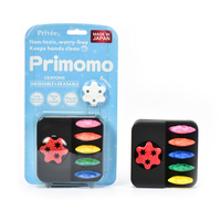 日本原装Primomo/普丽猫趣味绘画蜡笔花瓣型 6色