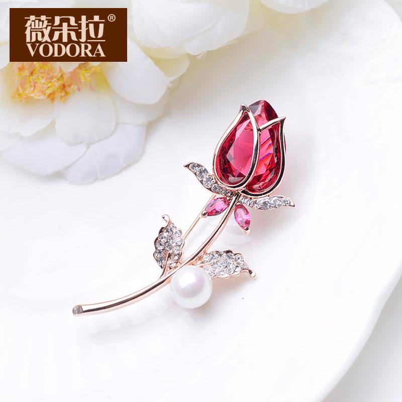 Broche femme VODORA en Zircon diamant - Ref 1172706 Image 1