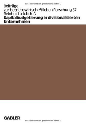 【预售】Kapitalbudgetierung in Divisionalisierten Unte...