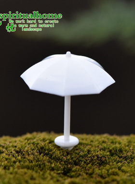 diy苔藓微景观多肉遮阳伞摆件