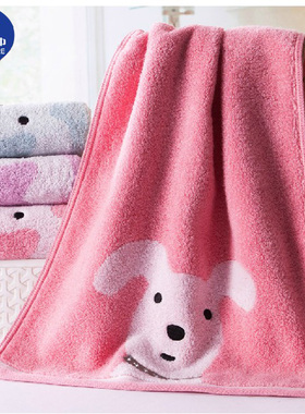 A类金号毛巾纯棉无捻厚实面巾双面毛圈绣花柔软吸水亲肤舒适1850