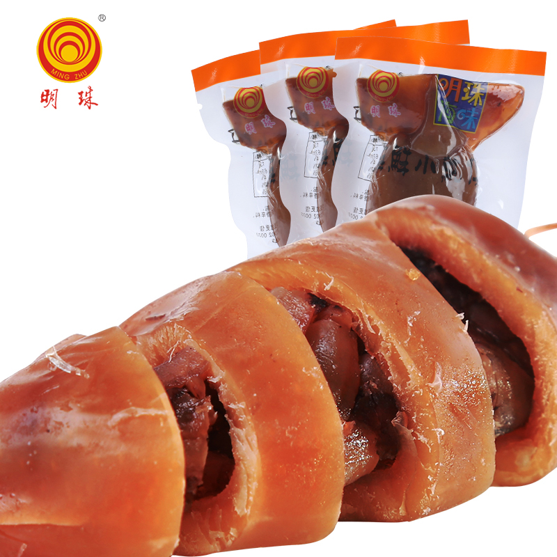 明珠新品 辦公室休閑即食零食小吃舟山特產散裝稱重小魷仔250g