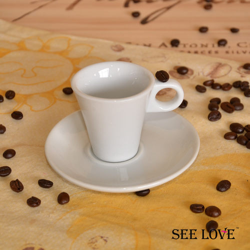 SEELOVE出口意大利专业浓缩wbc比赛咖啡杯圆弧内杯底Caffè55cc