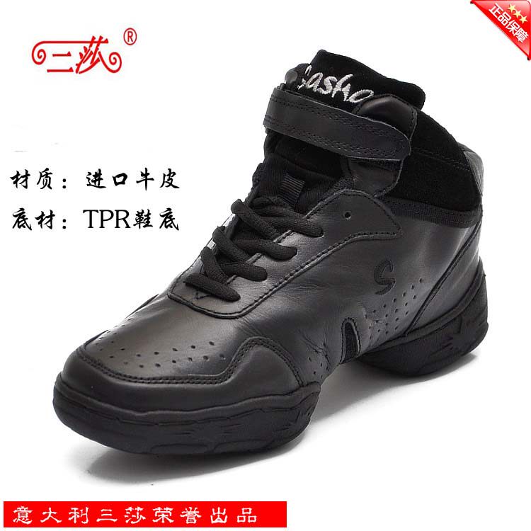 热销三莎秋冬款系带软底现代舞鞋