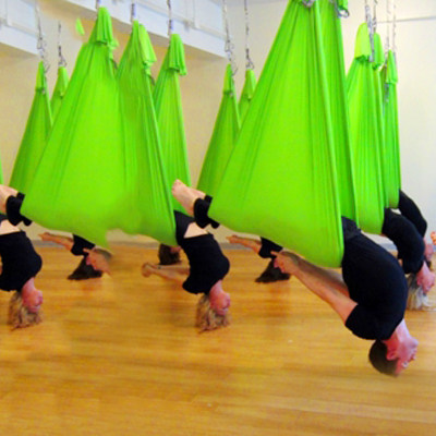 瑜伽馆专用反重力空中瑜伽弹力吊床吊绳吊带吊床瑜伽伸展辅助带绳