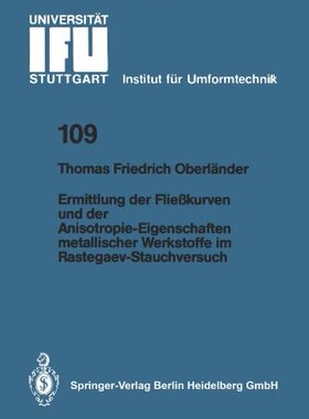 【预订】Ermittlung Der Fliesskurven Und Der ...