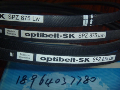德国欧皮特optibelt奥比有齿传动皮带 进口三角带SPZ875LW