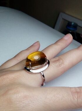 925银镀白金镶水钻戒指女款上下