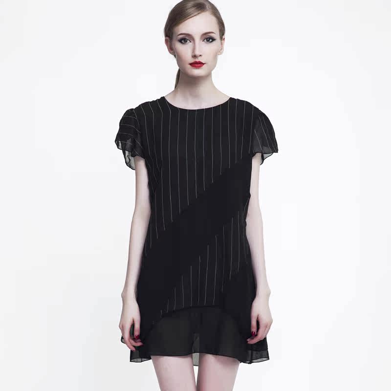Fat sister Dress Large Women's wear Clearance mm Chiffon Dress Mid length version Show thinin the Women's clothing/Boutique , Large size women  category - from Buy2taobao.com to provide professional Taobao agent buy service