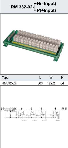 台湾町洋 继电器模组 RM332-02