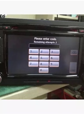进口大众RCD510收音机Rns510导航300310RNS315解锁查询密码CD解码