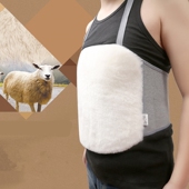 纯羊毛护胃皮毛一体羊绒护腰护肚护胸肚兜护腹带冬季 加厚保暖男女