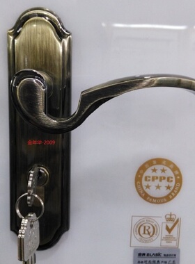 ELASIC 青古铜 古典门锁 房门锁 欧陆经典中插芯锁