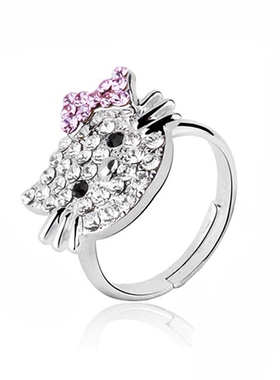 满钻日韩风饰品开口戒指